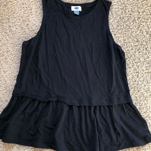 Old navy peplum tank top